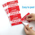 Fragile Stickers, Vinyl Laminated for Shipping Packing, Weather Resistant UV Protected, Removable, 50 Labels (2.5x3.5