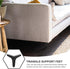 4pcs 11cm DOITOOL Matte Black Furniture Support Feet Metal Triangle Sofa Legs Bed Legs Cabinet Feet for Modern Sofa