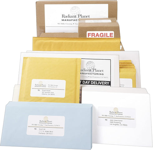 PRES-a-ply Laser Address Labels, White, 8.5 x 11 Inches, Box of 100 (30605)