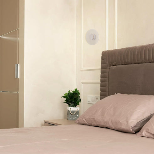 Dimmable Remote Control Acrylic Wall Sconce Battery Wall Hanging Wall Lamp No Wiring Needed, Color Changing and RGB LED