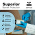 Blue Nitrile Gloves Disposable, Medium Latex Free 4 Mil Medical Gloves, 100 Count Powder Free Examination Gloves