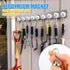 70Lbs Heavy Duty Magnetic Hooks with Swivel Carabiner, 6 Pack Extral Strong Neodymium Magnet Hooks for Hanging