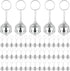 50 Pcs Mini Mirror Disco Ball Keychain - Bulk 70s Disco Party Favors for Graduation Supplies and Birthday