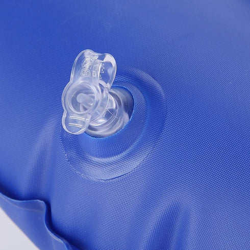 MOTOULAX 16123 Bedsore Chair Blue Cushion Professional Inflated Portable Chair Cushion Folding Back Cushion