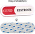 Vacant Occupied Sign for Home Office, Hotels, Hospital Restroom, Slider Door Sign (6.69'' x 1.96'')