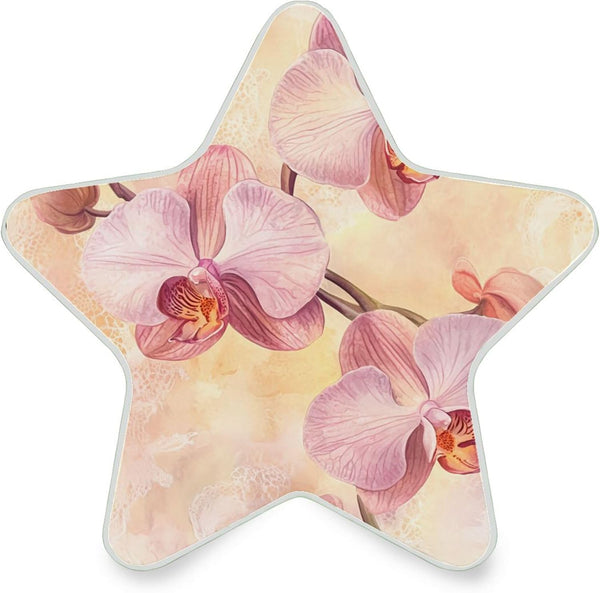 Burbuja Floral LED Night Light Plug into Wall 0.2W Star-Shaped Nightlight Dusk to