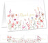 Spakyzo 80-Pack 4" 6", 300gsm Thank You Cards with Envelopes & Stickers Watercolor Floral Blank Note Cards, x Heavy