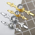 5 Pack Large Diamond Clear Crystal Glass Decorative Knobs with Plate for Kitchen Office Decoration