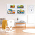 4Pcs Slatwall Basket Set, Ventilated Metal Slatwall Baskets for PVC Slatwall, Mounted Storage Display on Garage