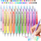 ArvezVoy 36Pcs Colored Erasable Gel Pens, Click Fine Point 0.7 mm, Quick-Drying, Make