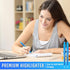 Fuutreo 60 Pack Pastel Highlighters, Bright Color Chisel Tip Dry Quickly Safe Pens for Adults Home School Office (Blue)