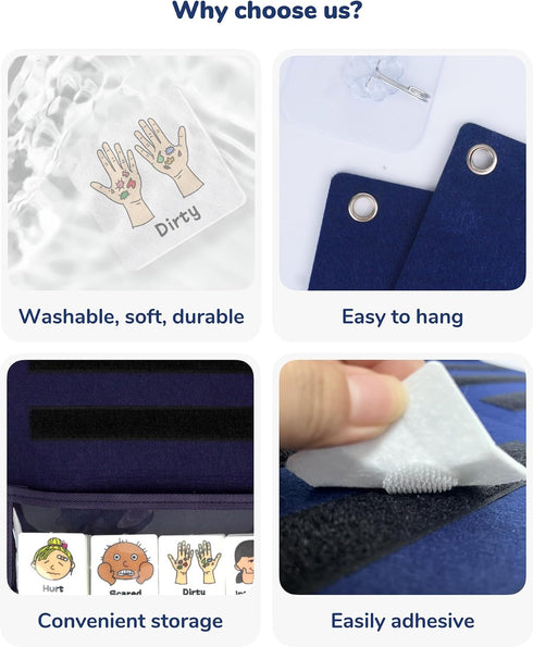 CHEFAN Feelings Chart, Calm Down Corner Supplies, Daycare Essentials, Social Emotional Learning Activities, Autism