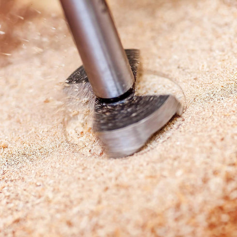 Woodworking Hole Opener Drill Bit, 42mm Forstner Tungsten Carbide Wood Hole Saw for Boring