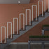 PAUANI Industrial U-Shaped Stair Handrail - Safety Transitional Step Non-Slip Stairs Railing, Villa