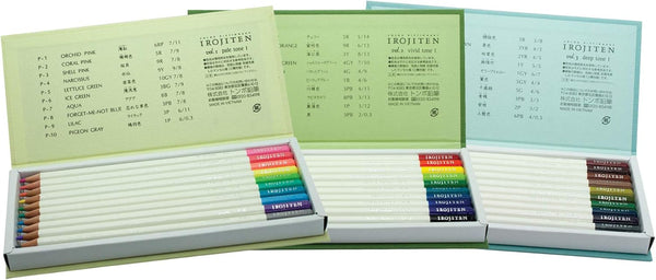 Tombow 51525 Irojiten Colored Pencil Dictionary Set, Rainforest, Set of 30. Beautifully