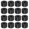 HARFINGTON 16pcs Black Rubber Spacer 1.2 Inch OD 0.4 Inch ID 0.6 Inch Thick Neoprene Anti Vibration Pads