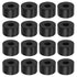 HARFINGTON 16pcs Black Rubber Spacer 1.2 Inch OD 0.4 Inch ID 0.6 Inch Thick Neoprene Anti Vibration Pads