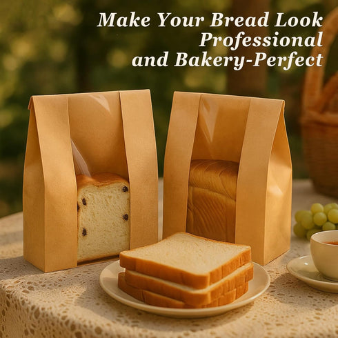 60 Packaging Storage(12.79"x8.26"x3.54") FUNFERY Pcs Sourdough Bread Bags for Home Made Bread Sourdough,Large Paper