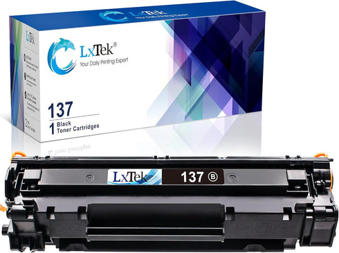 LxTek Compatible Toner Cartridge Replacement for Canon 137 CRG137, 1 Pack for ImageClass Printers