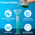 Tellegloww 16 Pack 4 5 5 Pack 1 1 Set Graduated Cylinder Plastic Beaker, Includes Pcs Graduated Cylinder, Pcs Plastic