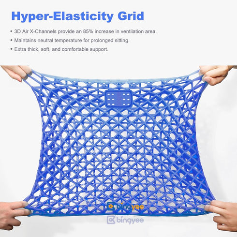 Gel Seat Cushion – 1.8 Inch Thick Orthopedic Chair Pad for Pressure Relief in Office, Car, Home, Wheelchair