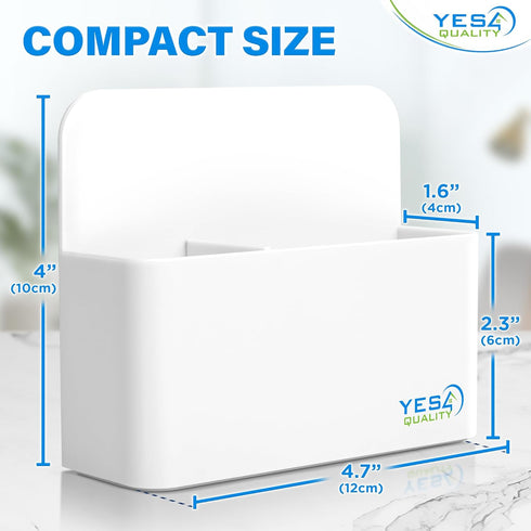 YES4QUALITY Magnetic Pen Holder - Strong Magnetic Back & 2 Compartments for Dry Erase Marker, Whiteboard, Fridge