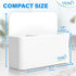 YES4QUALITY Magnetic Pen Holder - Strong Magnetic Back & 2 Compartments for Dry Erase Marker, Whiteboard, Fridge