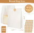 13.7x8.3x3.5in 100 Pack Aimyoo Homemade Sourdough Bread Bags, White Bakery Bags with Window & Seal Stickers