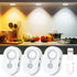 Yiliaw LED Motion Sensor Puck Lights Indoor, Small Rechargeable Under Cabinet Lighting,