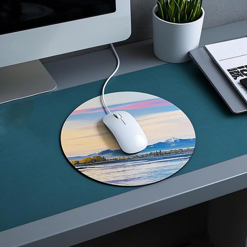 Nicunom 40 Pcs Sublimation Mouse Pad Blanks, Round Mouse Pad Heat Press Printing Crafts Mousepads DIY Personalized