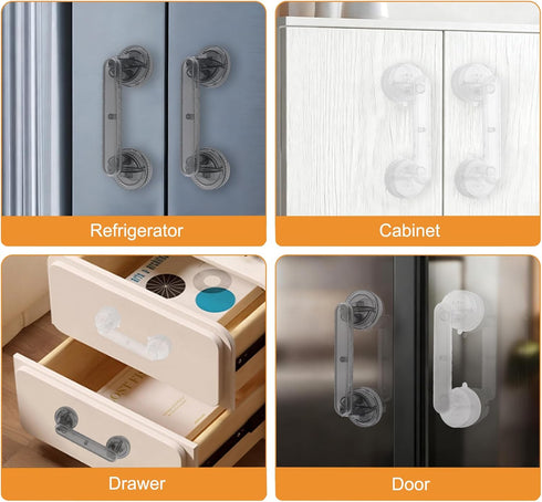 2 Pack MOROBOR Strong Suction Cup Door Handles, Glass Doors Handle Vacuum Removable Suction Cup Door Grab Bar Heavy