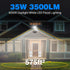35W 3500lm 5.9FT IP66 6000K 2 Pack Ceena Plug in LED Flood Lights Outdoor, Super Bright LED Work Light with Plug