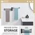 Swivel Hand Towel Holder - 3 Bars Angle Simple 304 Stainless Steel Towel Rack, Folding Wall Mount Matte Black