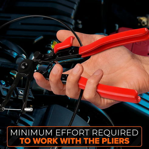 Automotive Radiator Hose Clamp Pliers - Long Reach Pinch Clamp Tool for Hose Removal