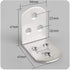 Tiberham 90 47 47 38 mm (Pack 4) Stainless Steel Corner Bracket, Degree Right Angle Corner Brace Plate, x x L Shaped