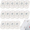 Honoson 16 Pcs Self Adhesive Caster Wheels, Mini Small Kitchen Appliance Rollers, 360° Swivel, White