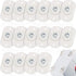 Honoson 16 Pcs Self Adhesive Caster Wheels, Mini Small Kitchen Appliance Rollers, 360° Swivel, White
