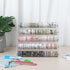 BTSKY 5 Tier Washi Tape Organizer - Clear Plastic Storage Rack, Assembly Holder for Scrapbooking Art Craft Supplies