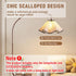 E27, E26 E14 3.5 15 7 inch 1 Pack) Small Scalloped Table Lamp Shades - Petal Lamp Shade for Table Lamps, Floor Lamps