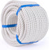 MKMJ White Cotton Rope 1/2in 50ft Natural Twisted,Available as Used for Tug of