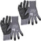 Klein Tools 60587 Work Gloves, Knit Dipped Cut Resistant ANSI A4 Nitrile Coated Touchscreen Capable, Small, 2-Pair