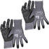 Klein Tools 60587 Work Gloves, Knit Dipped Cut Resistant ANSI A4 Nitrile Coated Touchscreen Capable, Small, 2-Pair