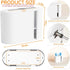 Yieach Countertop,Home,Bathroom Commercial Touchless Paper Towel Dispenser for and Kitchen,White Multifold Paper Towel