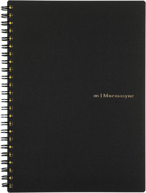 Maruman MNEMOSYNE Notebook, 8.27 x 5.83 Inches (A5), 80 Sheets, 5mm Dot Grid (N105), White