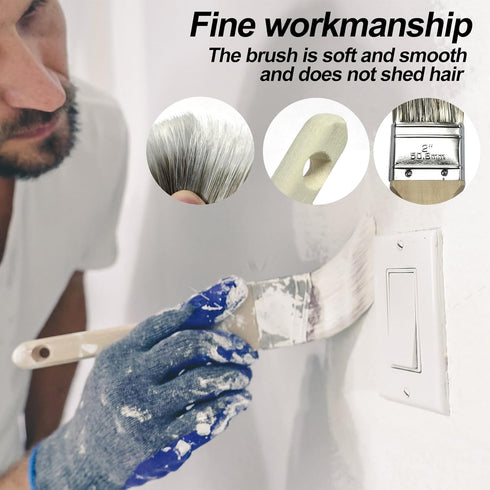 31 2 4 Ft,9"4"Paint Set PCS Paint Roller Kit with Extension Pole to Rollers Covers Frame Tray Painters Tape