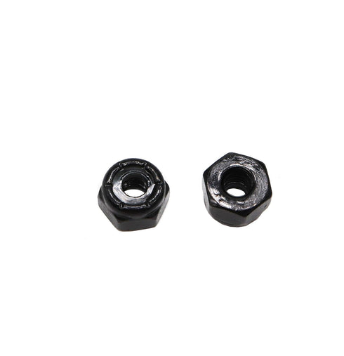 binifiMux 100pcs M3-0.5mm Pitch Black Nylock Nuts, Nylon Insert Self Locking Nuts for RC