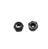 binifiMux 100pcs M3-0.5mm Pitch Black Nylock Nuts, Nylon Insert Self Locking Nuts for RC