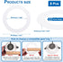 PATIKIL Goof Rings Inner Diameter 3.98", Outer Diameter 5.51", 8 Pcs Metal Goof Rings Cover Recessed Light Trim for Ceiling Wall Fixtures Can Lighting Down Light LED, Matte Finish White by PATIKIL