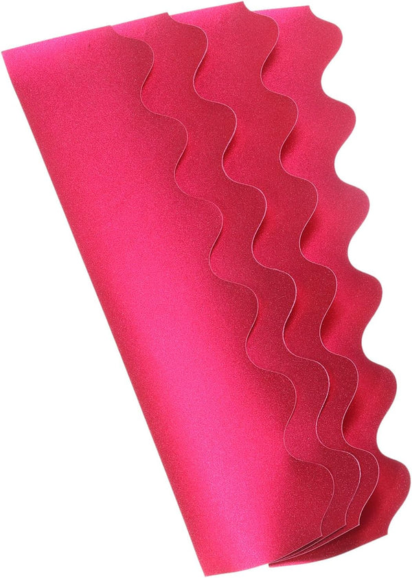 PATIKIL 3" x 13" Bulletin Board Border - 60 Pack Scalloped Trim Strips for Locker, Classroom, Cork Poster