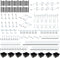 258PCS Pegboard Hooks Organizer Kit, Pegboard Accessories Set for Tools, 1/8 and 1/4 inch Pegboard Hooks Assortment,